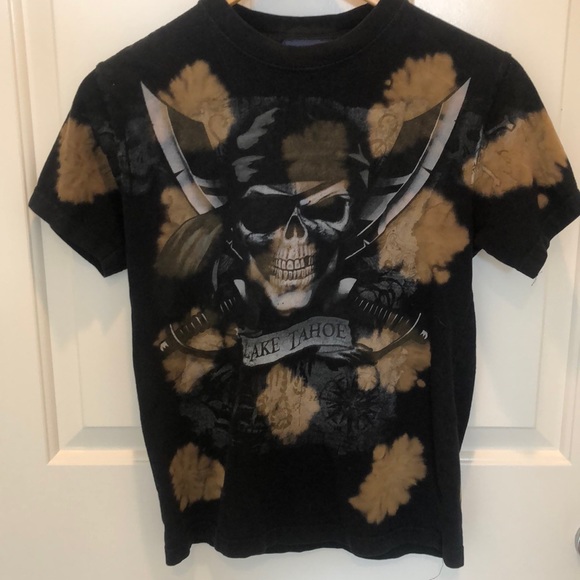 Boys Kid U Not Pirate Lake Tahoe Short Sleeve Tee Shirt - Picture 1 of 4